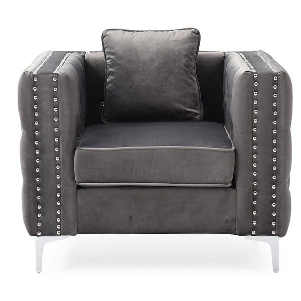 Paige Tufted Velvet Living Room Chair