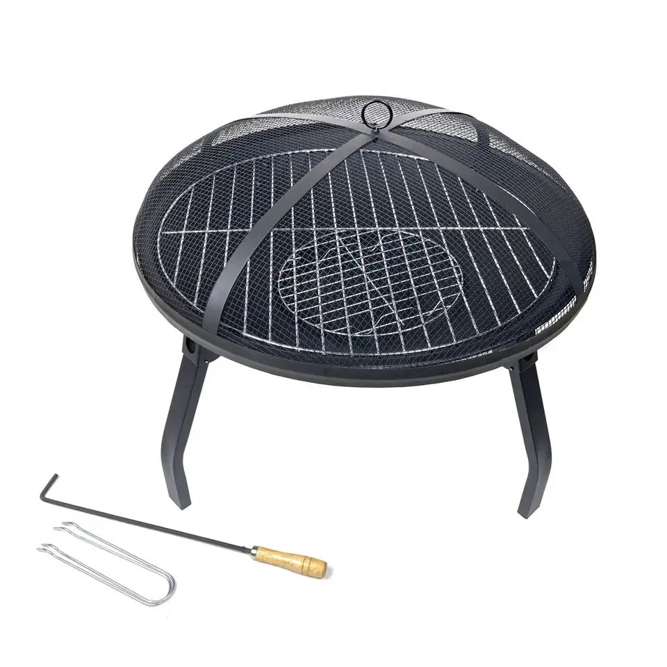 Firstents Outdoor folding barbecue portable bbq grill rack domestic heating brazier carbon stove indoor charcoal stove