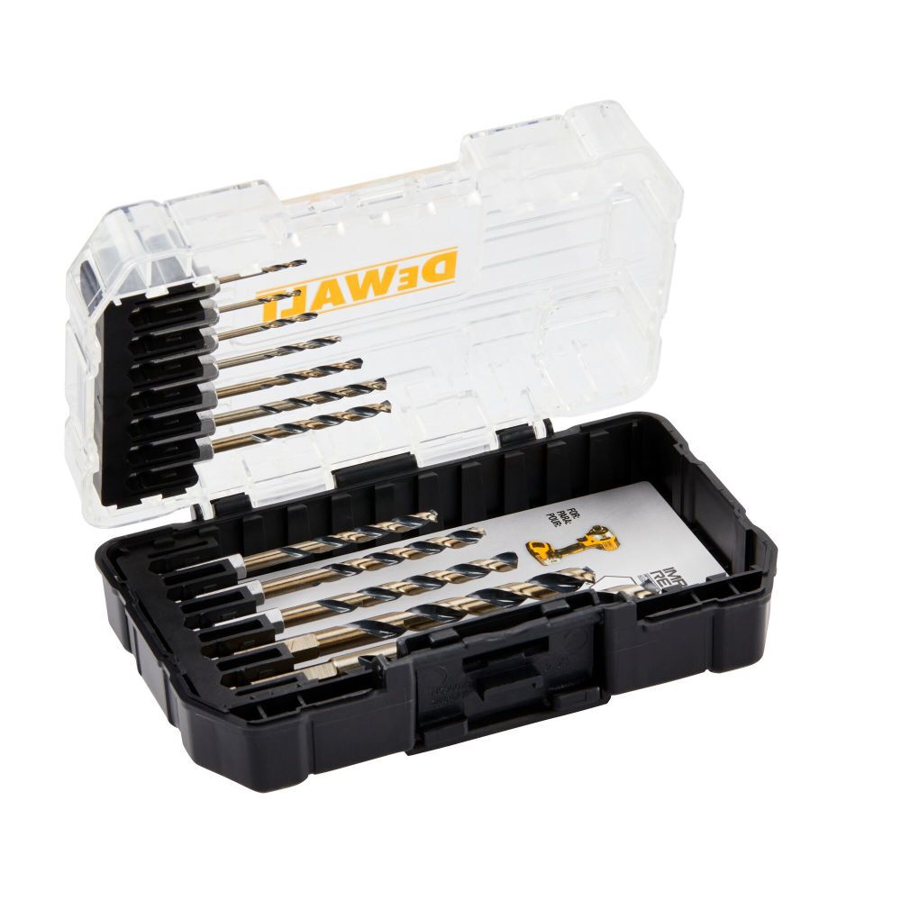 DW BLACK and GOLD IMPACT READY Metal Drill Bit 12pc Set DWAH1182 from DW