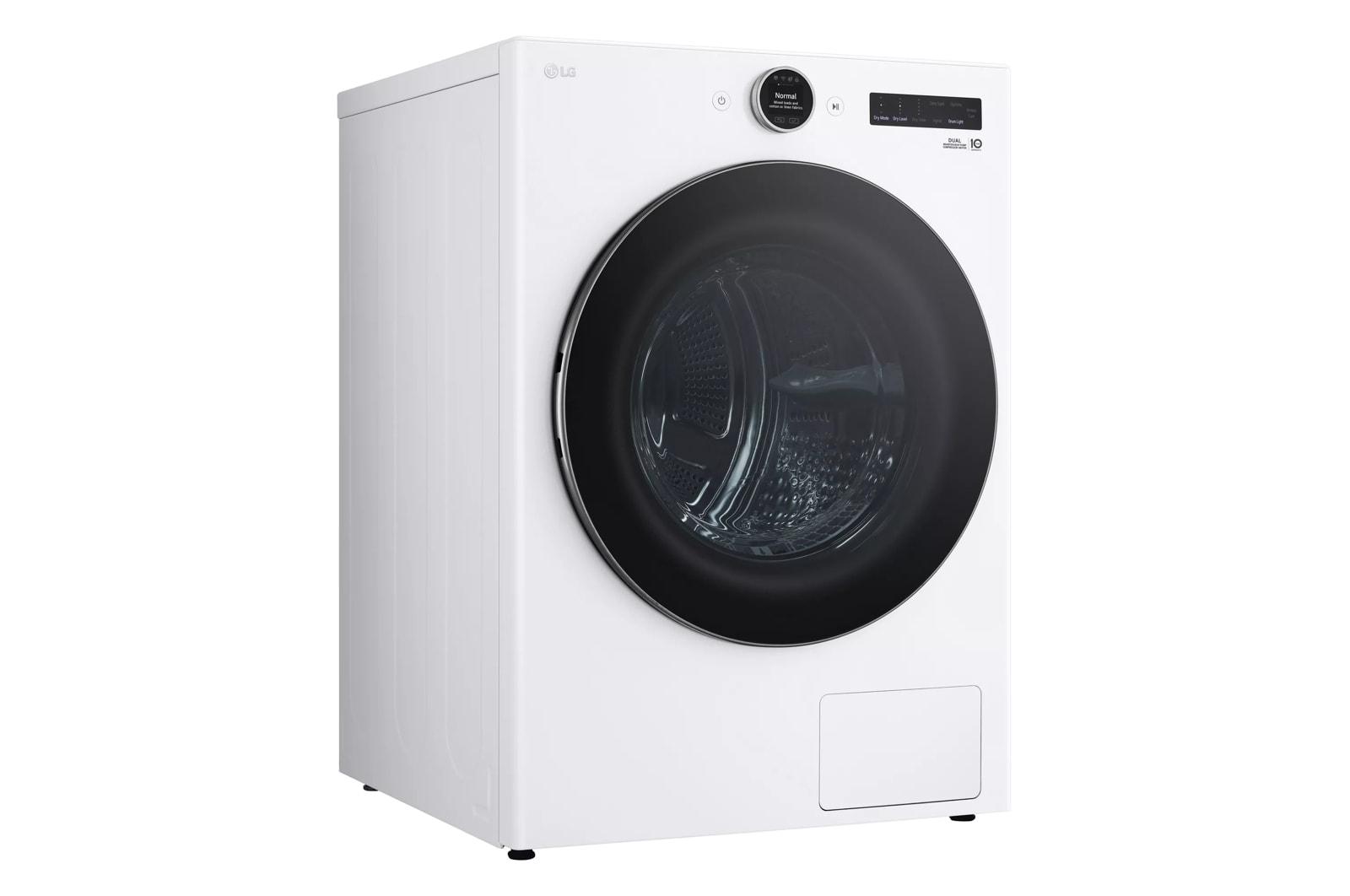 Lg DLHC5502W 7.8 Cu. Ft. Mega Capacity Smart Front Load Dryer With Dual Inverter Heatpump™ Technology And Inverter Direct Drive Motor System