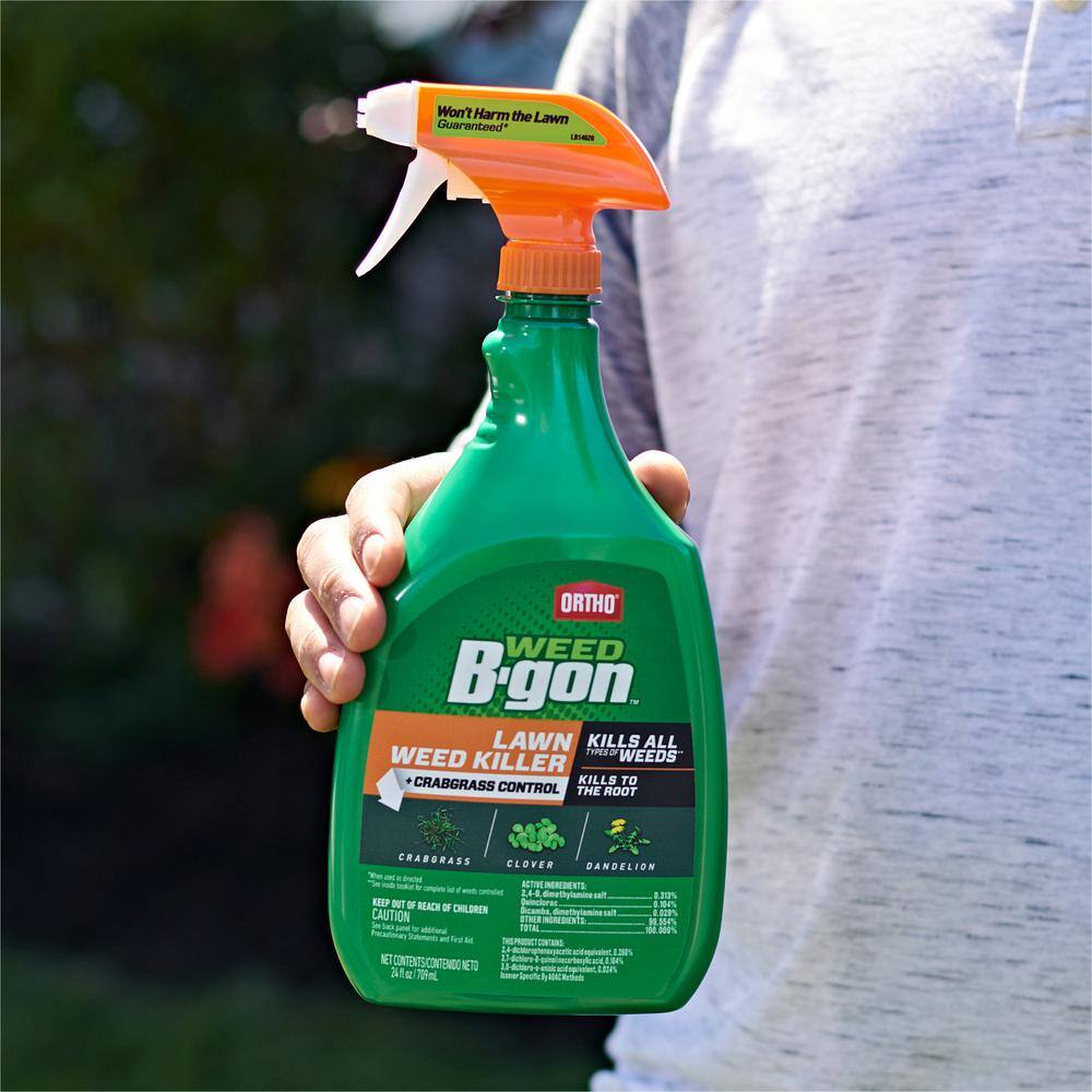 Ortho Weed B-gon 24 fl. oz. Lawn Weed Killer Ready-To-Use plus Crabgrass Control with Trigger Sprayer 042511005