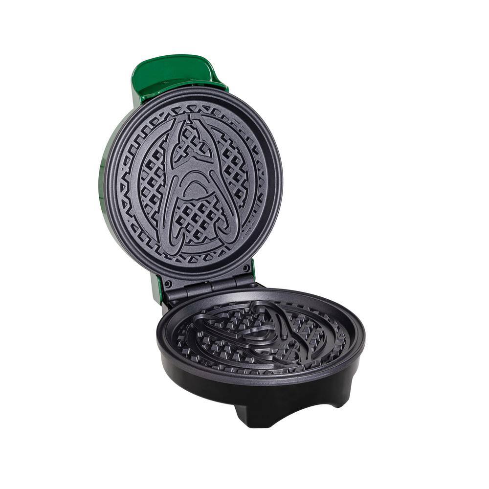 Uncanny Brands 900 W Marvel's Loki Green American Waffle Maker WM1-MVM-LK1