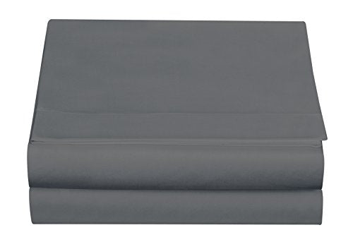 Set of 2 Silky Soft Polyester Single Flat Sheet