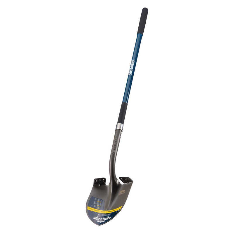 Gemplers Rnd Point Shovel， Extnd Socket， Fiberglass Handle