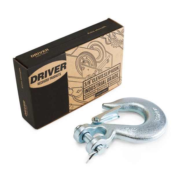 Driver Recovery 3 8 Inch Clevis Slip Hook With Safety Latch Heavy Duty Grade 70 Forged Steel Towing Winch Hook