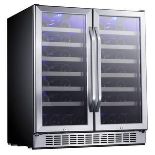 EdgeStar Dual Zone 56-Bottle Built In and Free Standing Wine Cooler CWR5631FD