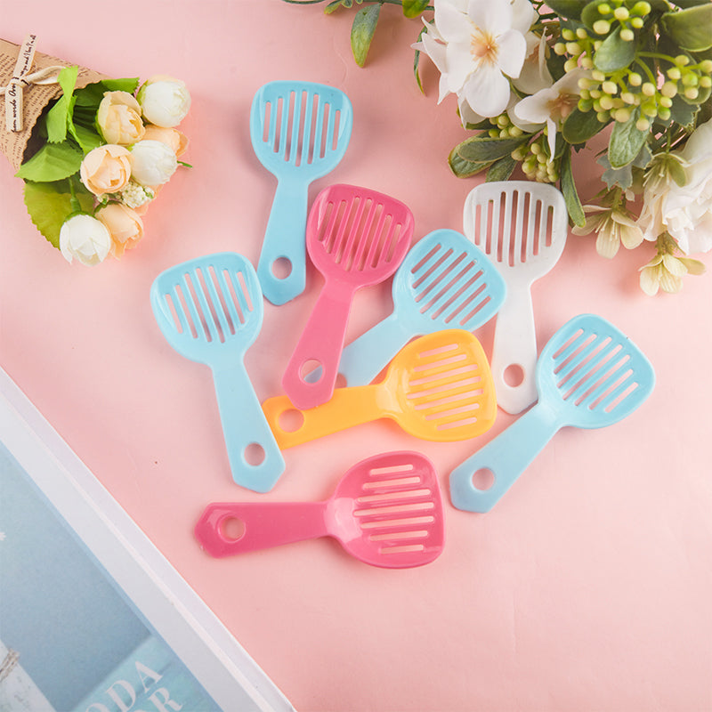 Hamster Litter Scoop Solid Color Plastic Hamster Scooper Small Pet Litter Scoop