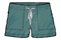 Carriso Organic Cotton Shorts - Storm Green