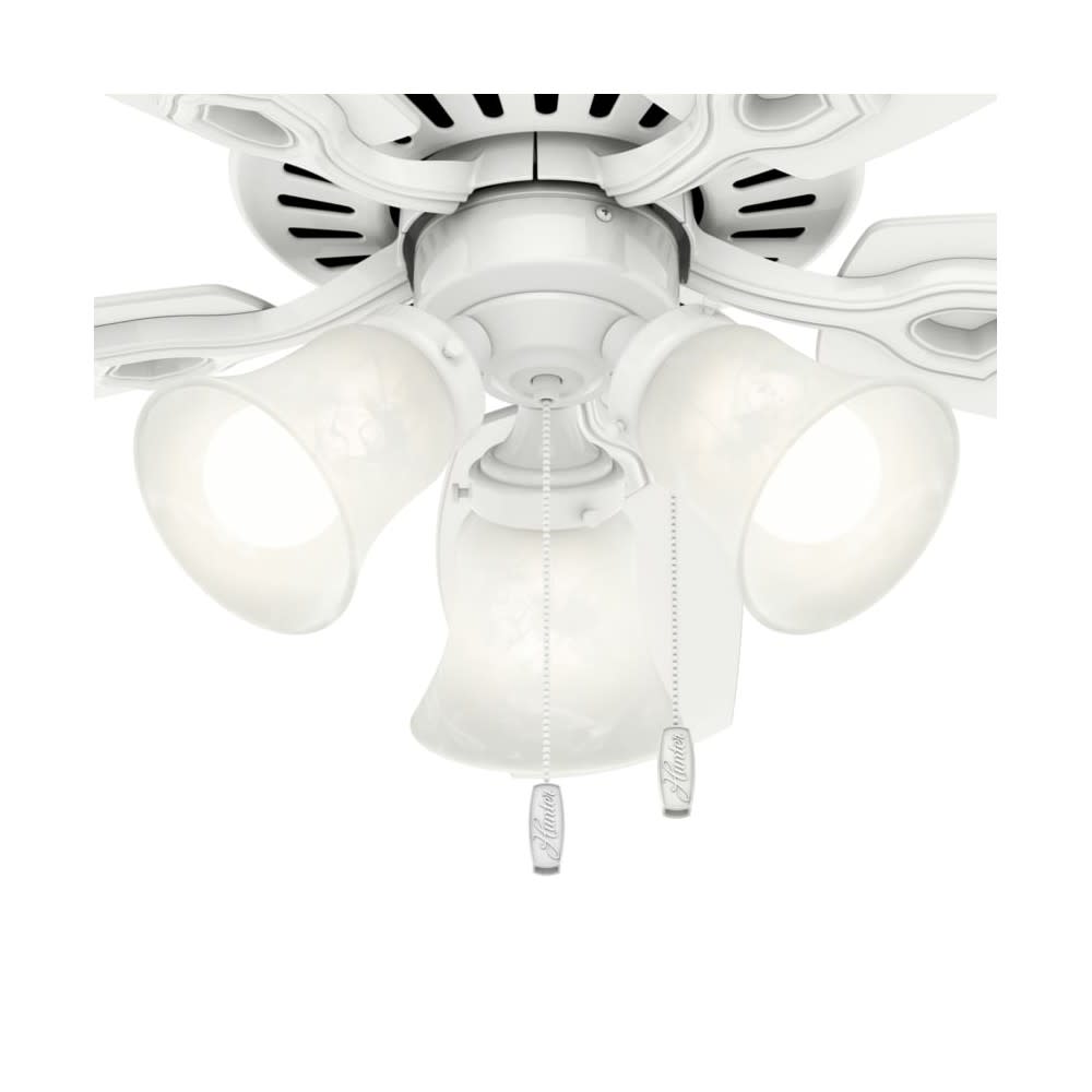 Hunter Builder Ceiling Fan 42 LED Indoor Snow White