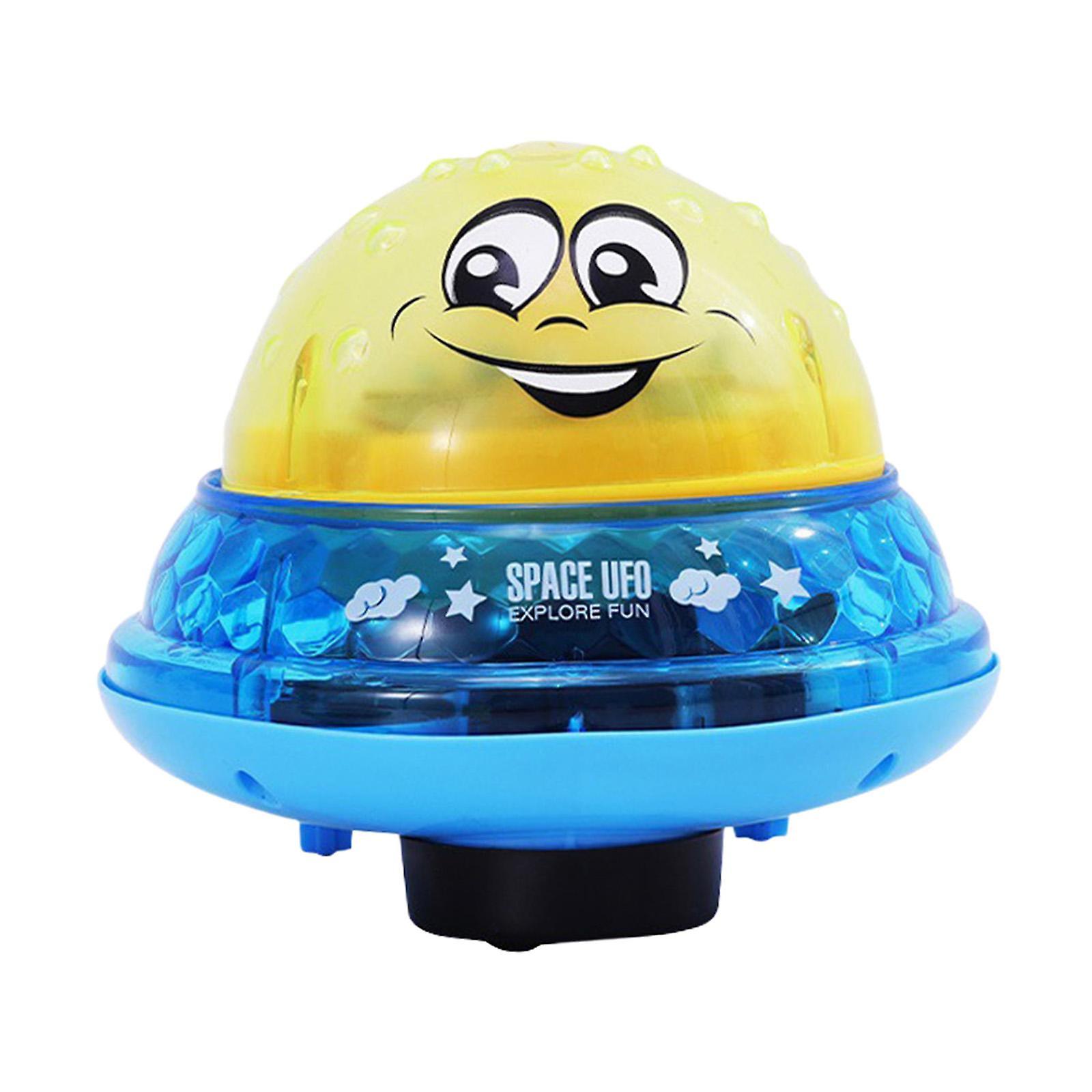 Water Spray Bath Toy For Boys Girls Swimming Pool Games Beach Baby Bath Toys Yellow With Base