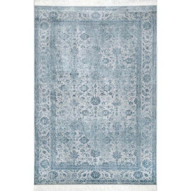 Nuloom Elyse Vintage Floral Fringe Area Rug