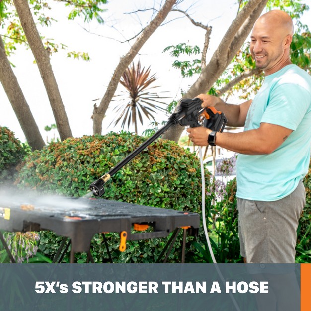 Worx Wg620 1 Power Share 20v 320 Psi Hydroshot Cordless Portable Pressure Washer 0 53 Gpm battery And Charger Included