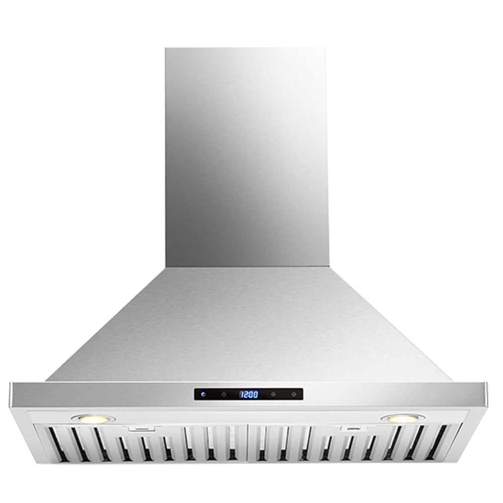 Cavaliere 30 in Convertible WallMounted Range Hood with Light in Stainless Steel