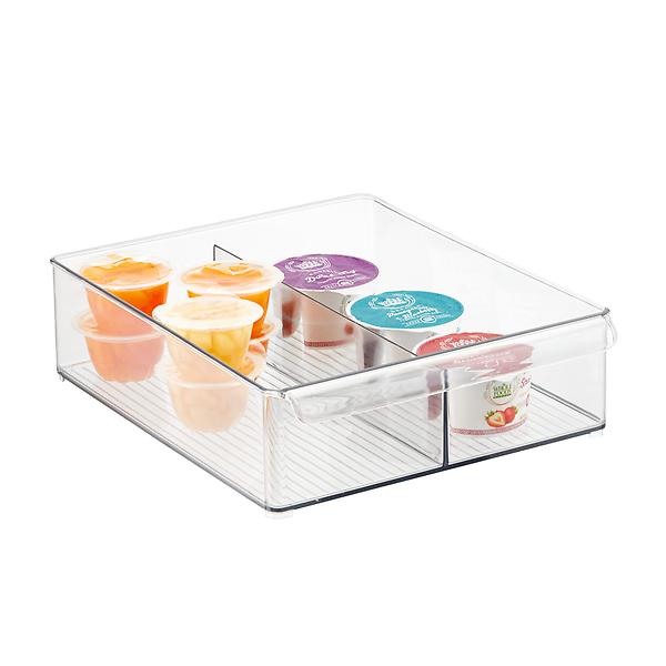 iDesign Linus Deep Divided Fridge Bin