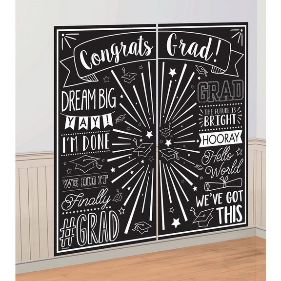 Amscan 262765 Graduation Scene Setter Wall Decorat...