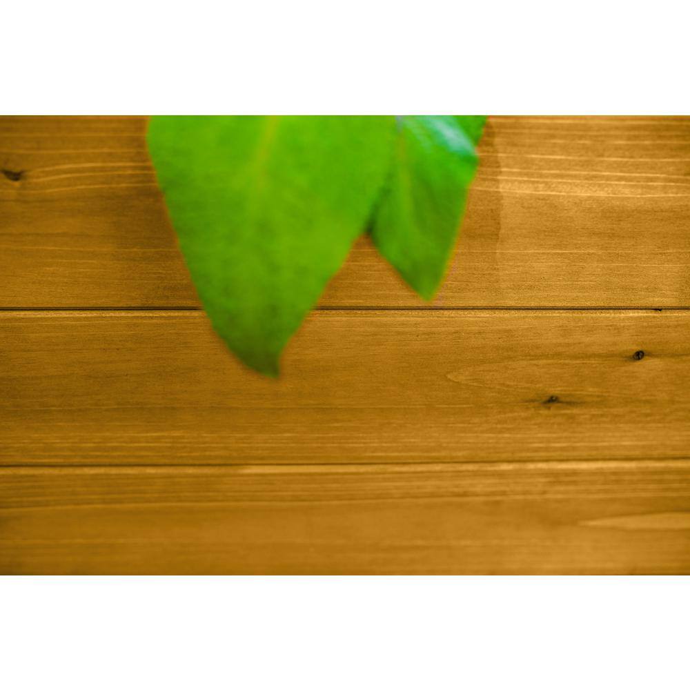 VITA Mezza 6'L x 6'W x 22H Cedar Keyhole Composting Garden Golden Brown VT17707 VT17707
