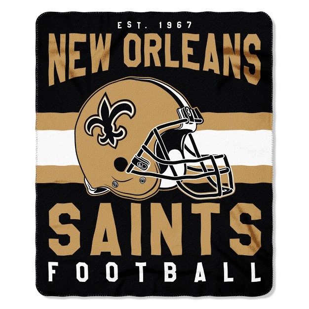 The Northwest Company New Orleans Saints Fleece Throw Gold