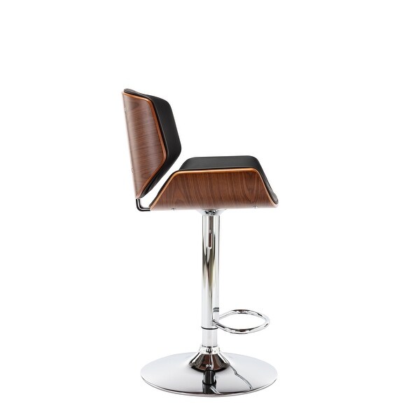 Porthos Home Orion Height Adjustable and Swivel Bar Stool， PU Upholstery