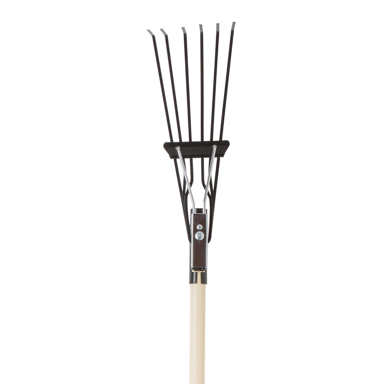 Truper 58 in. 6 Tine Steel Shrub Rake Wood Handle