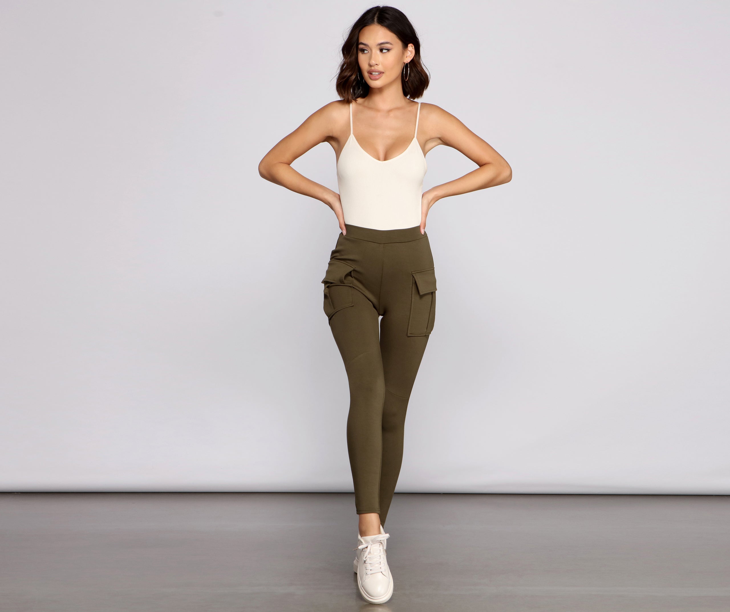 Lead With Style Cargo Detail Leggings