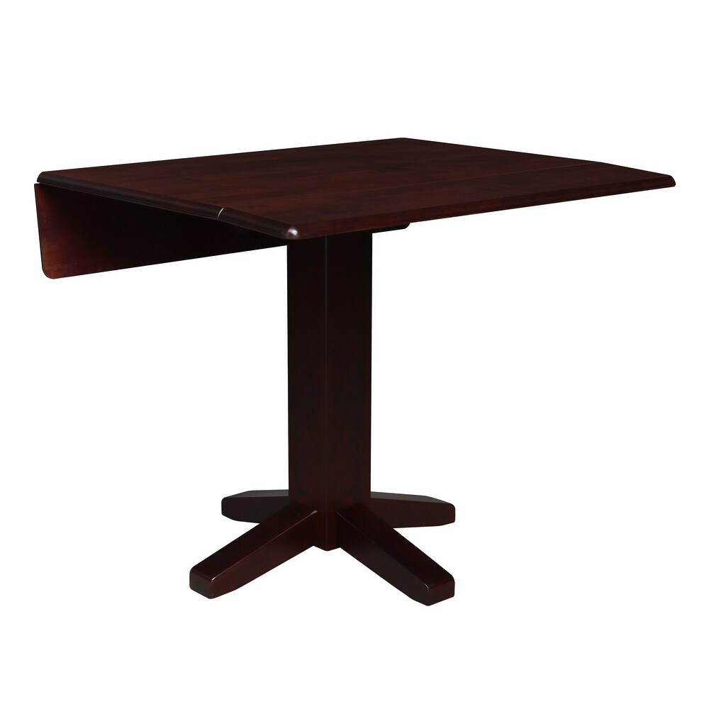 Square Dual Drop Leaf Dining Table