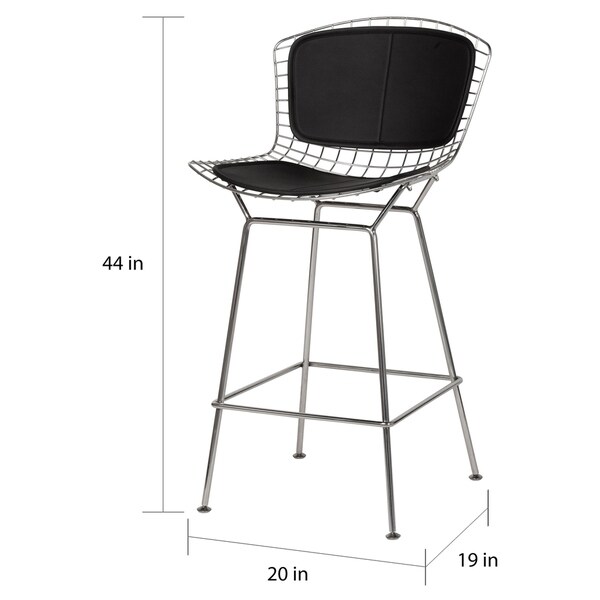 Strick and Bolton Campsie Contemporary Steel Counter Stool