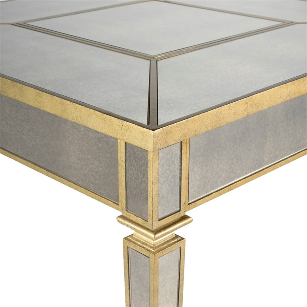 Butler Specialty Company Celeste Mirrored Game Table   Silver   Contemporary   Side Tables And End Tables   by Homesquare  Houzz