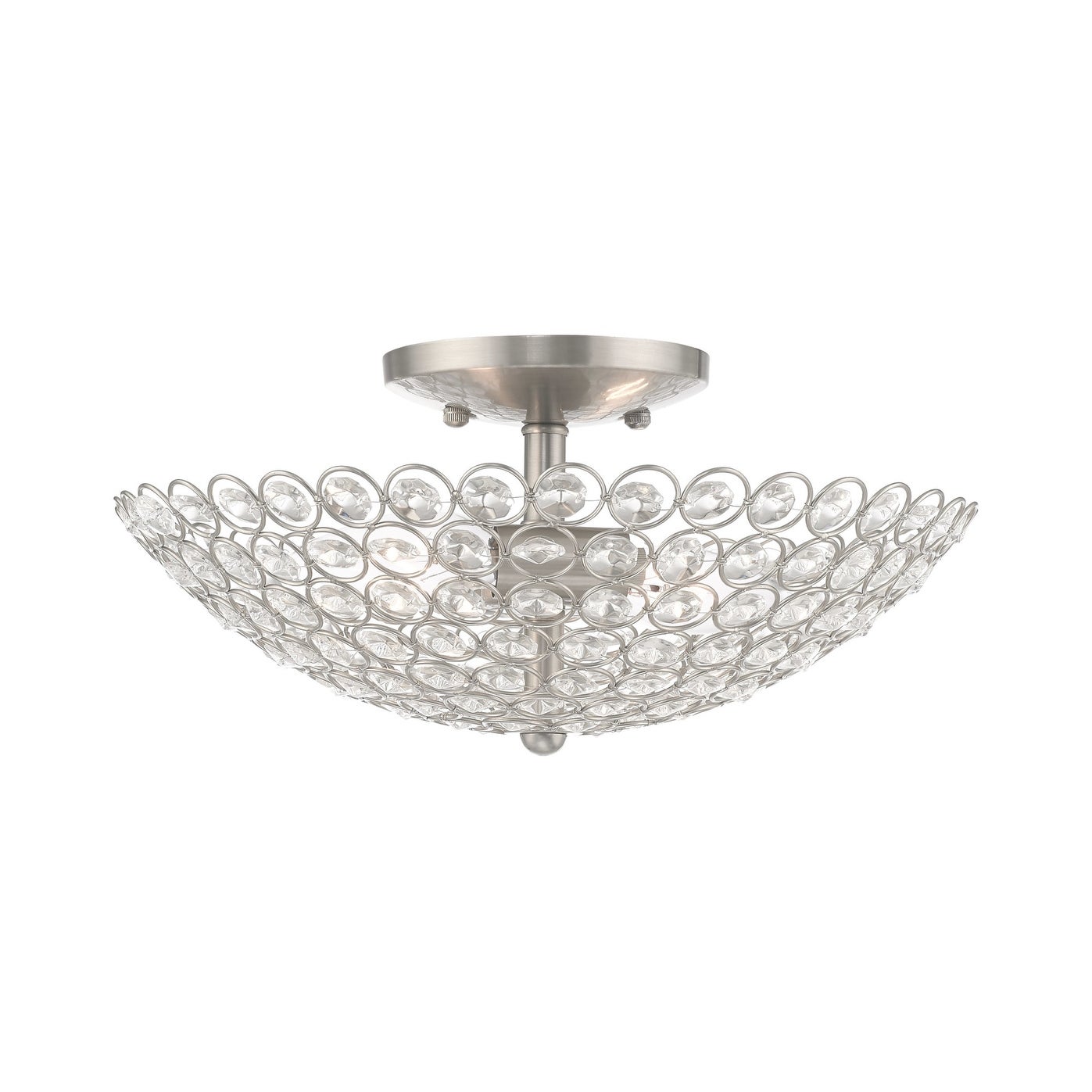 Livex Lighting Cassandra 2 Light 13 Wide Semi-Flush Bowl Ceiling