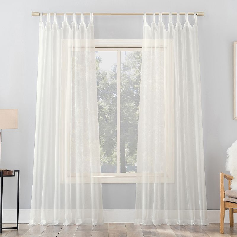 No. 918 1-Panel Emily Sheer Voile Tab Top Window Curtain