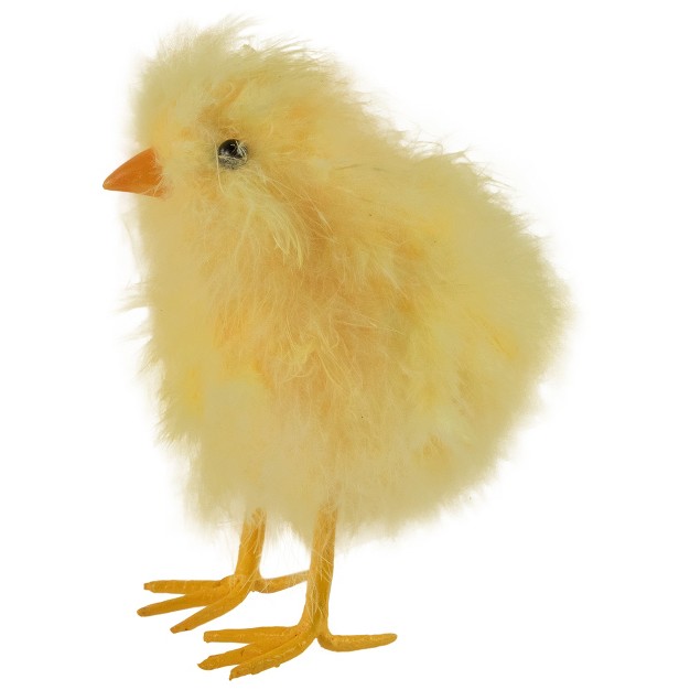 Northlight 5 Facing Forward Furry Chick Figure Yellow