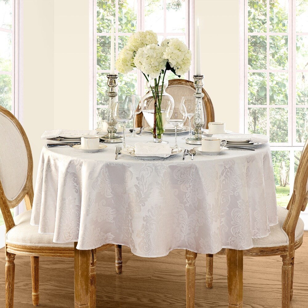 Elrene Barcelona Damask Elegant Fabric Tablecloth