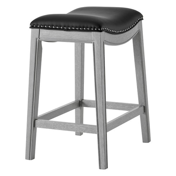 Grover Faux Leather Upholstered Counter Stool