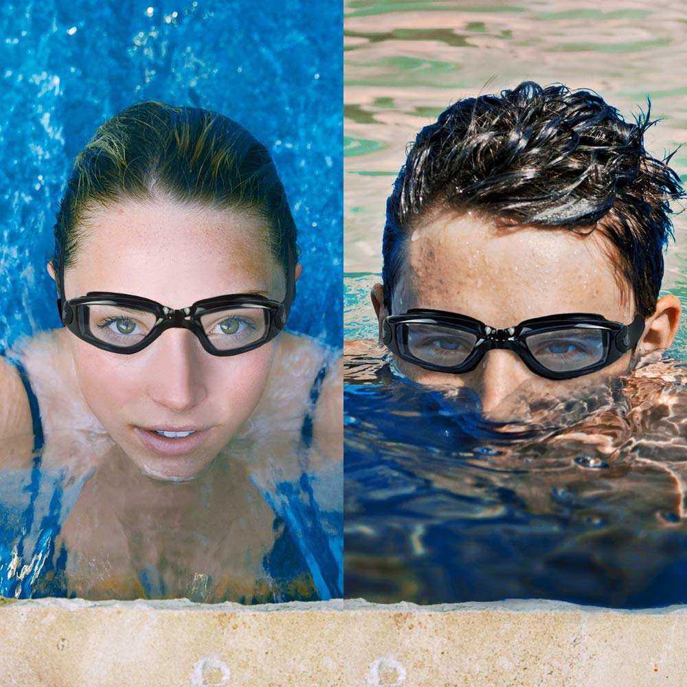 eapsneg Swim Goggles for Adults Men Women Youth, Anti-Fog UV Protection, No Leaking Swimming Glasses for Pool, Open Water