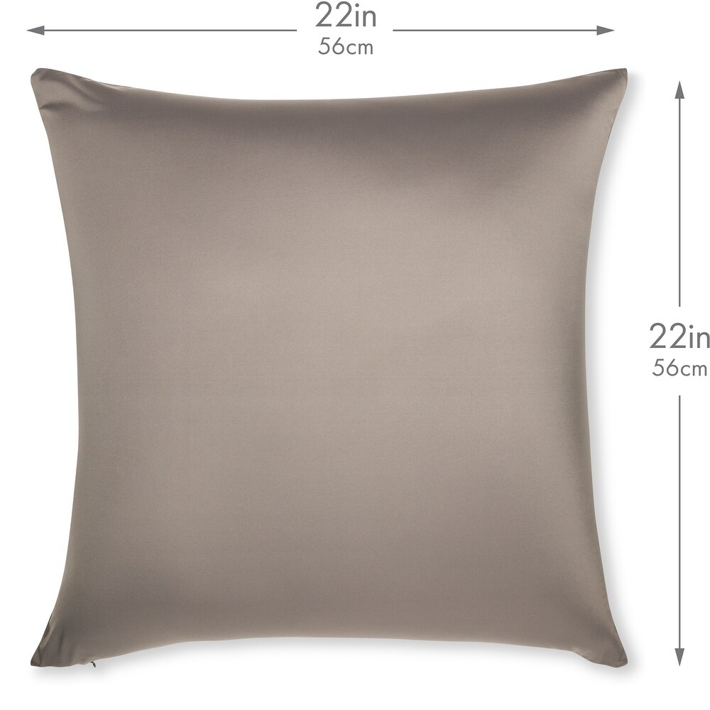 Throw Pillow Cozy Soft Microbead Stone Grey: 1 Pc