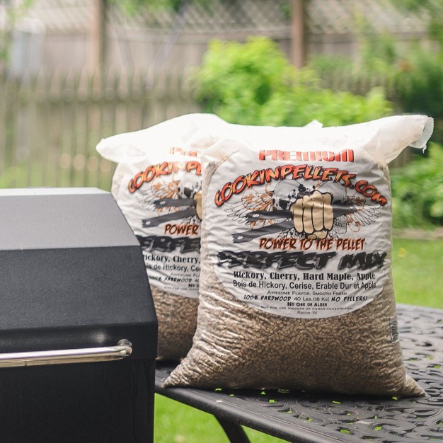 Cookinpellets Premium 100 Percent Natural Flavored Grill Smoker Smoking Hardwood Wood Pellets 40 Pound Bag