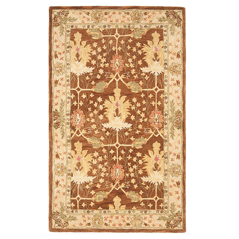 Safavieh Anatolia Kaitlyn Framed Floral Wool Rug