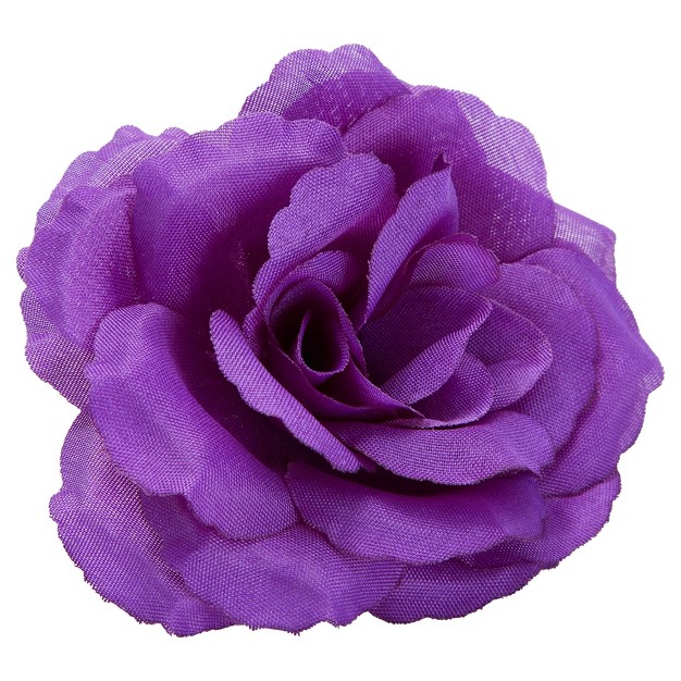 Bright Creations 50 Pack Purple Roses Artificial Flowers Bulk 3 Inch Stemless Fake Silk Roses For Decorations Wedding