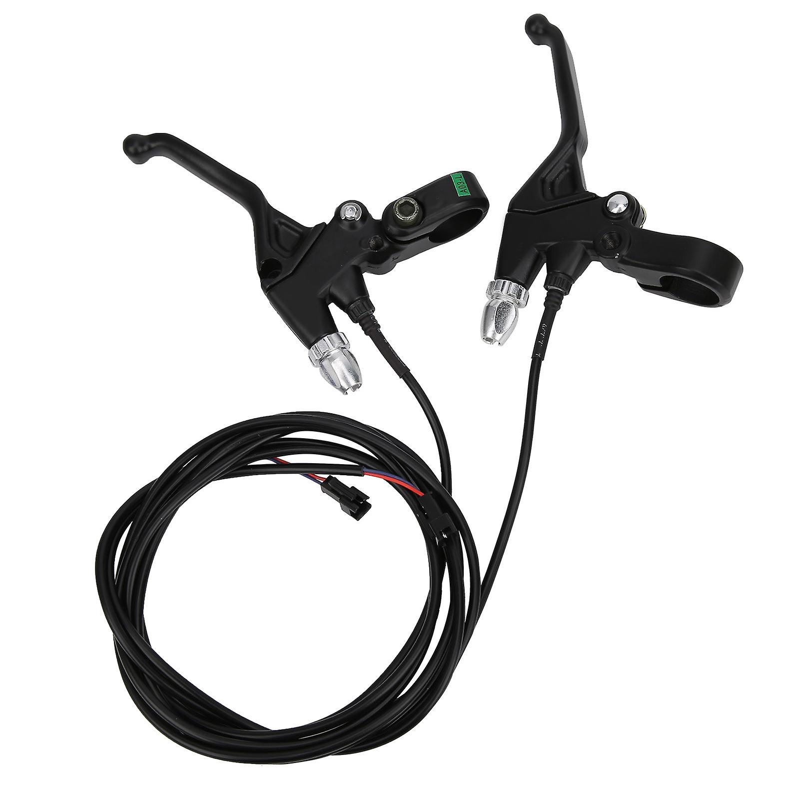 1pair Electric Bicycle Scooter Ebike Conversion Accessory Electronic Brake Lever Black