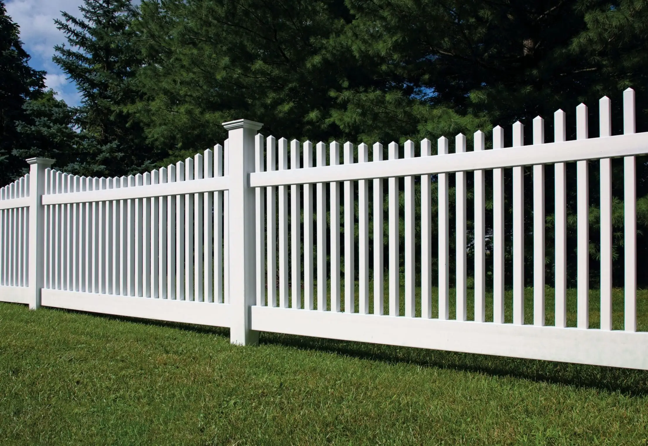 Wholesale White PVC Vinyl Fence composite fence with pickets series