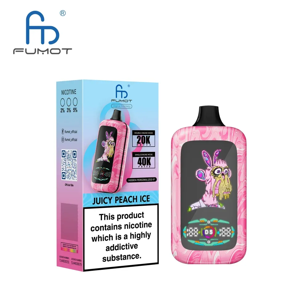 Fumot Digital Monkey 40000 Puffs - Juicy Peach Ice