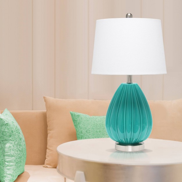 Pleated Table Lamp With Fabric Shade Lalia Home