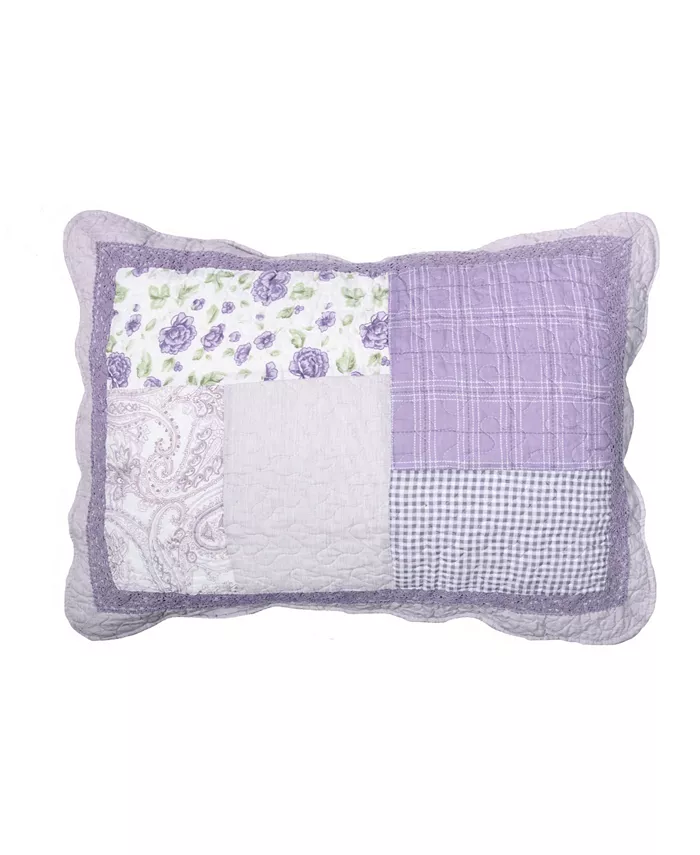 American Heritage Textiles Lavender Rose Cotton Quilt Collection， Twin