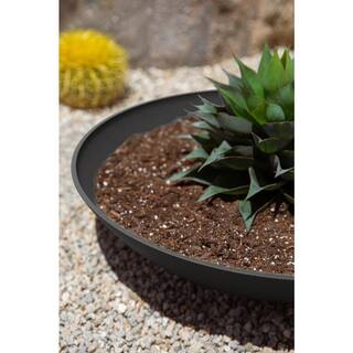 Veradek Lane Bowl 24 in. Black Plastic Round Planter LBV24B