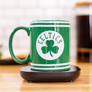 Uncanny Brands NBA Boston Celtics Single-Cup Green Coffee Mug with Warmer for Your Drip Coffee Maker MW1-NBA-CEL-LG1