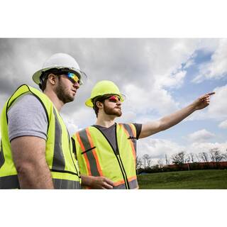 MAXIMUM SAFETY Performance Red Full View Mirrored Safety Eye Wear MX1061-VPD5