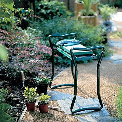 INTBUYING Folding Garden Kneeler Bench Kneeling Soft Eva Pad Seat Gardening Stool