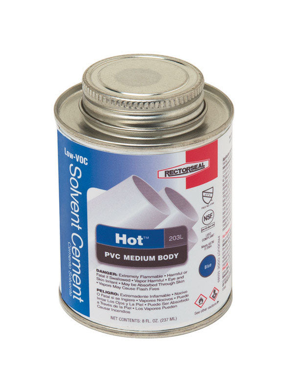 HOT PVC CEMENT BLU 8OZ