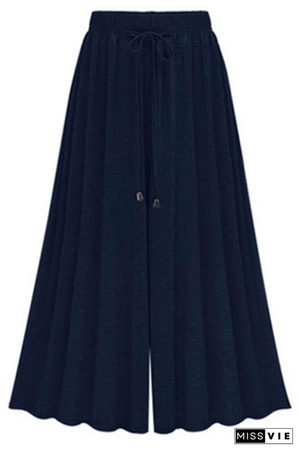 Plus Size Solid Wide Leg Pants Wholesale