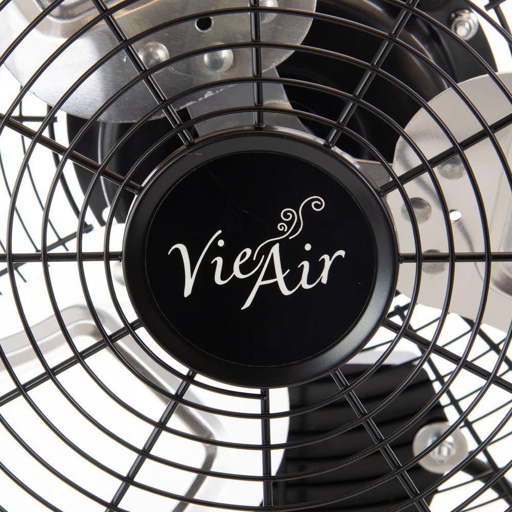 Vie Air Dual Function Indoor Black 18 in. Wall Tilting Fan 985109799M