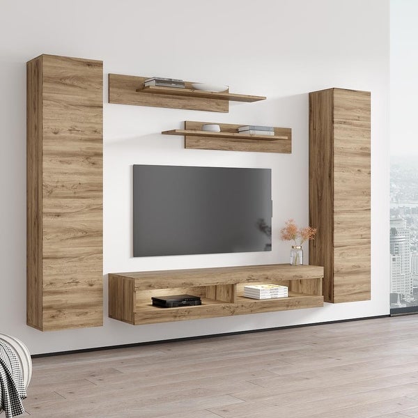 Fly AB1 34TV Wall Mounted Floating Modern Entertainment Center